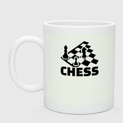 Кружка керамическая Chess game, цвет: фосфор