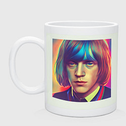 Кружка керамическая Brian Jones Glitch Art, цвет: фосфор