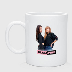 Кружка керамическая Blackpink kpop, цвет: белый