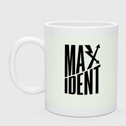 Кружка керамическая Maxident - black - stray kids, цвет: фосфор