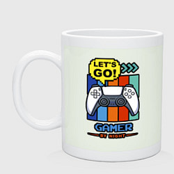 Кружка керамическая Gamer by night, цвет: фосфор
