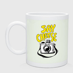 Кружка керамическая Cheese photo camera, цвет: фосфор