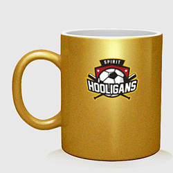 Кружка керамическая Spirit hooligans, цвет: золотой