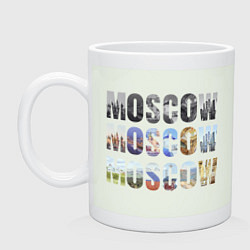 Кружка керамическая Moscow - Москва, цвет: фосфор