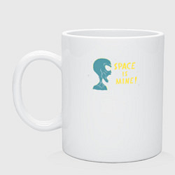 Кружка керамическая Косомс мой, цвет: белый