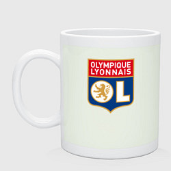 Кружка керамическая Olympique lyonnais fc, цвет: фосфор