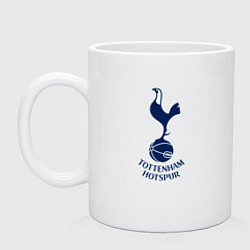 Кружка керамическая Tottenham Hotspur fc sport, цвет: белый