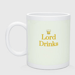 Кружка керамическая Lord drinks, цвет: фосфор