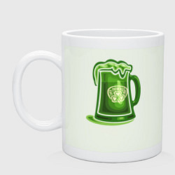 Кружка керамическая Ireland beer, цвет: фосфор