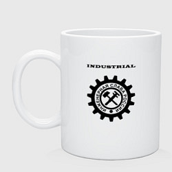 Кружка керамическая Industrial - Инженерная Слава России, цвет: белый