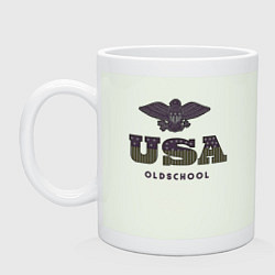 Кружка керамическая USA Oldschool, цвет: фосфор