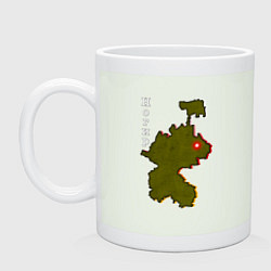 Кружка керамическая Осетия Ногир, цвет: фосфор