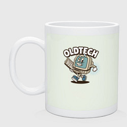 Кружка керамическая Old school old tech, цвет: фосфор