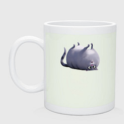 Кружка керамическая Домашние животные кошка Хлоя, цвет: фосфор