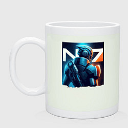 Кружка керамическая Mass Effect - character ai art, цвет: фосфор