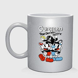 Кружка керамическая Cuphead - devil, цвет: серебряный