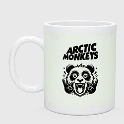 Кружка керамическая Arctic Monkeys - rock panda, цвет: фосфор