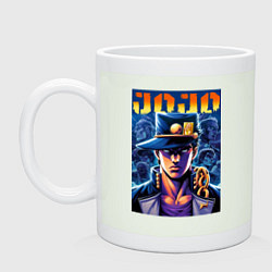 Кружка керамическая Jojo - Jotaro Kujo ai art, цвет: фосфор