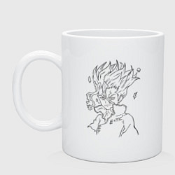 Кружка керамическая Сэнку, цвет: белый