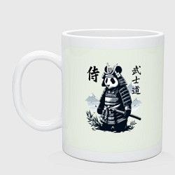 Кружка керамическая Panda samurai - bushido ai art fantasy, цвет: фосфор