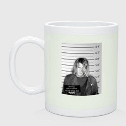 Кружка керамическая Курт Кобейн арестован, цвет: фосфор