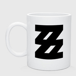Кружка керамическая Logo Zenless Zone Zero, цвет: белый