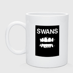 Кружка керамическая Swans Filth, цвет: белый