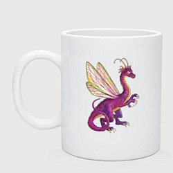 Кружка керамическая HOMM3 Faerie Dragon, цвет: белый