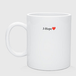 Кружка керамическая BTS - J-hope, цвет: белый