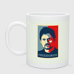 Кружка керамическая Freedurov obey, цвет: фосфор