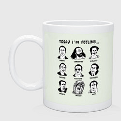 Кружка керамическая Today Im feeling, цвет: фосфор