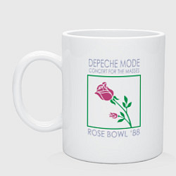 Кружка керамическая Depeche Mode - Rose Bowl 88, цвет: белый