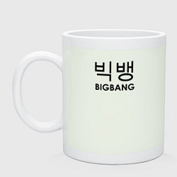 Кружка керамическая Big bang логотип, цвет: фосфор