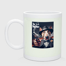 Кружка керамическая Dogfather - ai art fantasy, цвет: фосфор