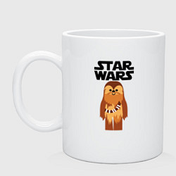 Кружка керамическая Чубакка - Звездные войны, цвет: белый