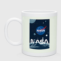 Кружка керамическая NASA в космосе, цвет: фосфор
