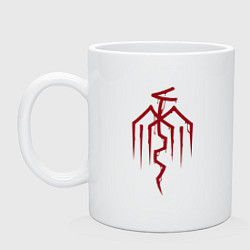 Кружка керамическая Symbol of the City of Chains - Dragon Age, цвет: белый
