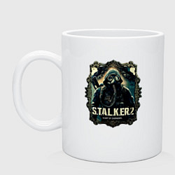 Кружка керамическая Stalker 2 heart of Chornobyl radiations, цвет: белый