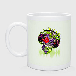 Кружка керамическая DJ Zombie, цвет: фосфор