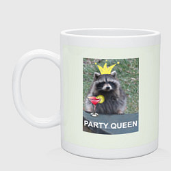 Кружка керамическая Королева вечеринки, цвет: фосфор
