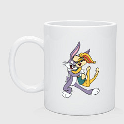 Кружка керамическая Bugs Bunny - Lola Bunny, цвет: белый