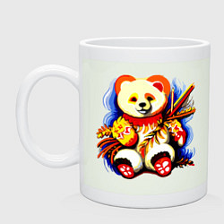 Кружка керамическая Медвежонок китайский краски, цвет: фосфор