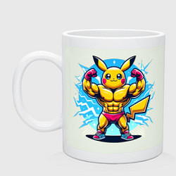 Кружка керамическая Big Pikachu, цвет: фосфор