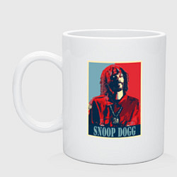 Кружка керамическая Snoop Dogg style, цвет: белый