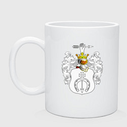 Кружка керамическая Тоцкие, цвет: белый