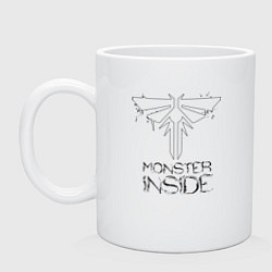 Кружка керамическая The last of us - fireflies, цвет: белый