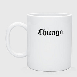 Кружка керамическая Chicago Illinois - USA, цвет: белый