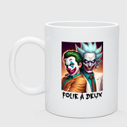 Кружка керамическая Rick Sanchez and Joker Morty - collab, цвет: белый