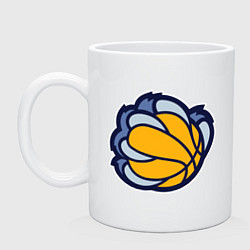 Кружка керамическая Memphis Grizzlies, цвет: белый