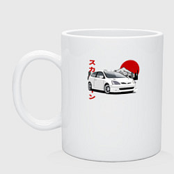 Кружка керамическая Honda Civic EP3 Type R, цвет: белый